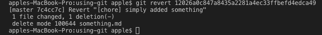 git revert